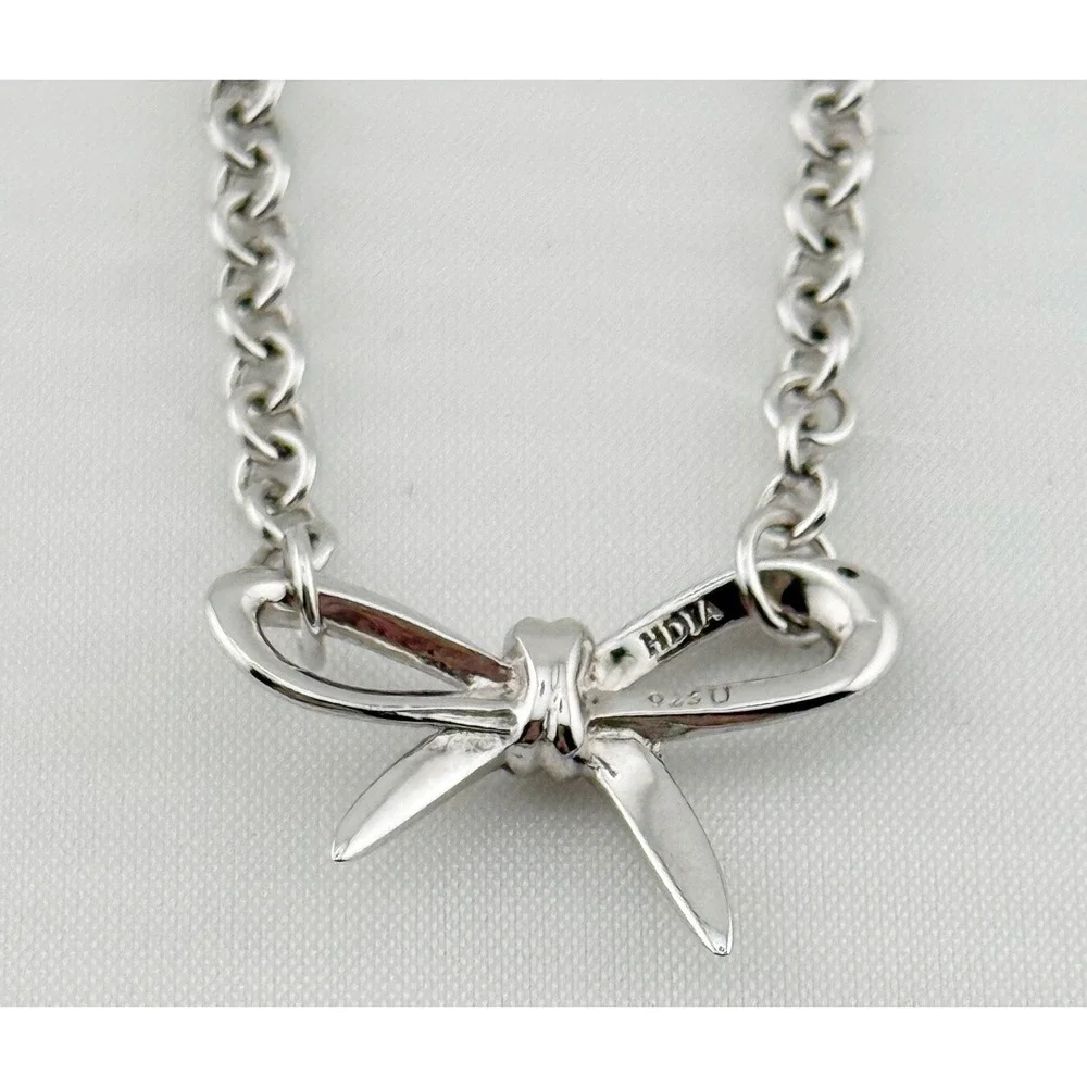 Sterling Silver Hdia 925 U Petite Bow Bracelet 7 1/4